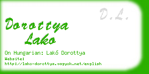 dorottya lako business card