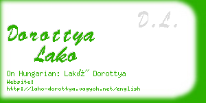 dorottya lako business card